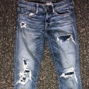 American eagle ripped jeans